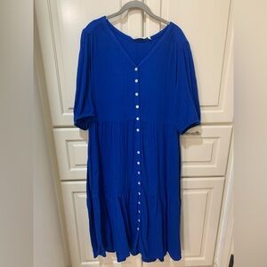 Soft Surroundings Royal Blue Midi Dress